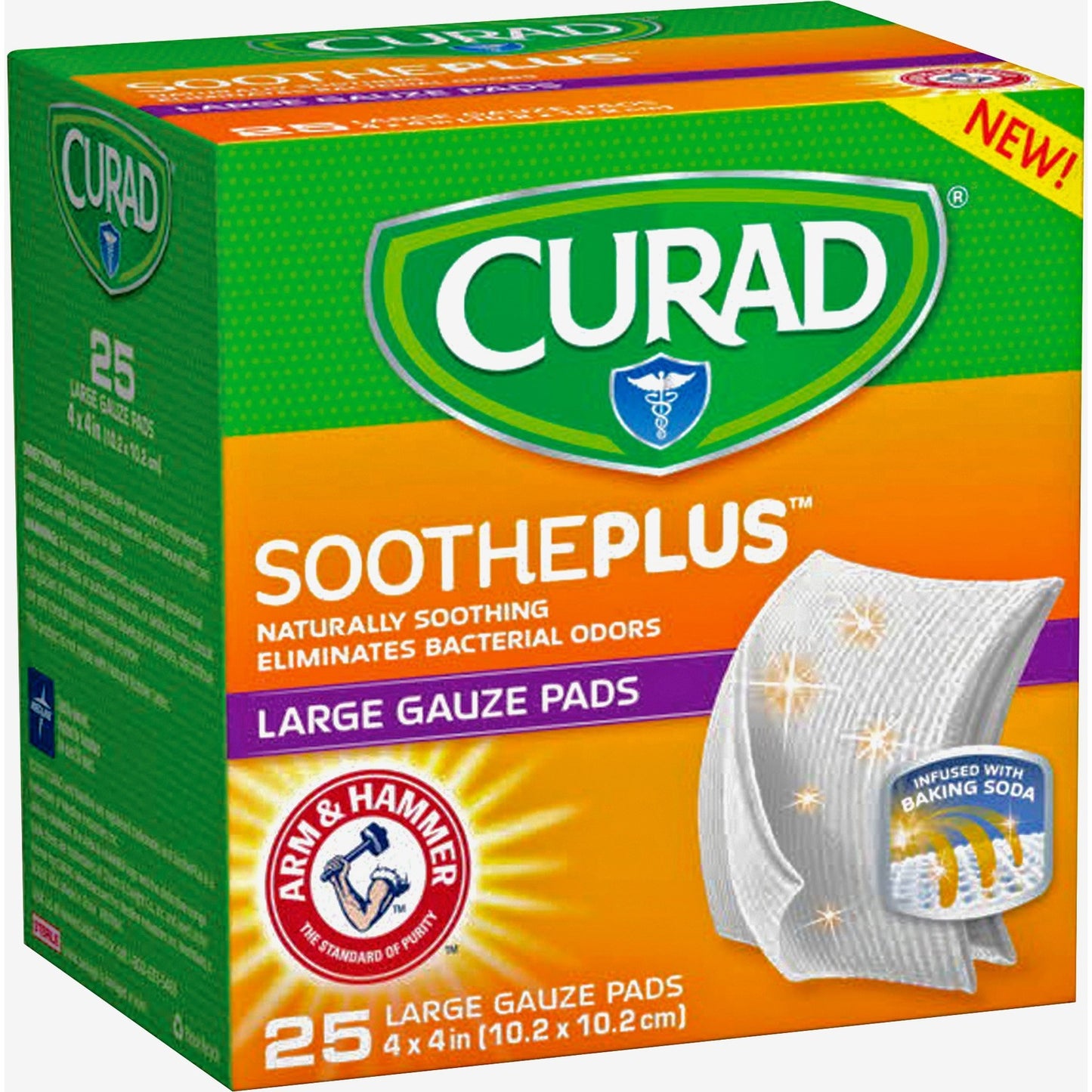 Curad SoothePlus Medium Non-stick Pads (MIICUR204425AH)