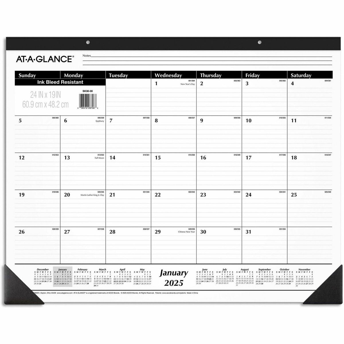 AT-A-GLANCE Classic Monthly Desk Pad (AAGSK3000BD)