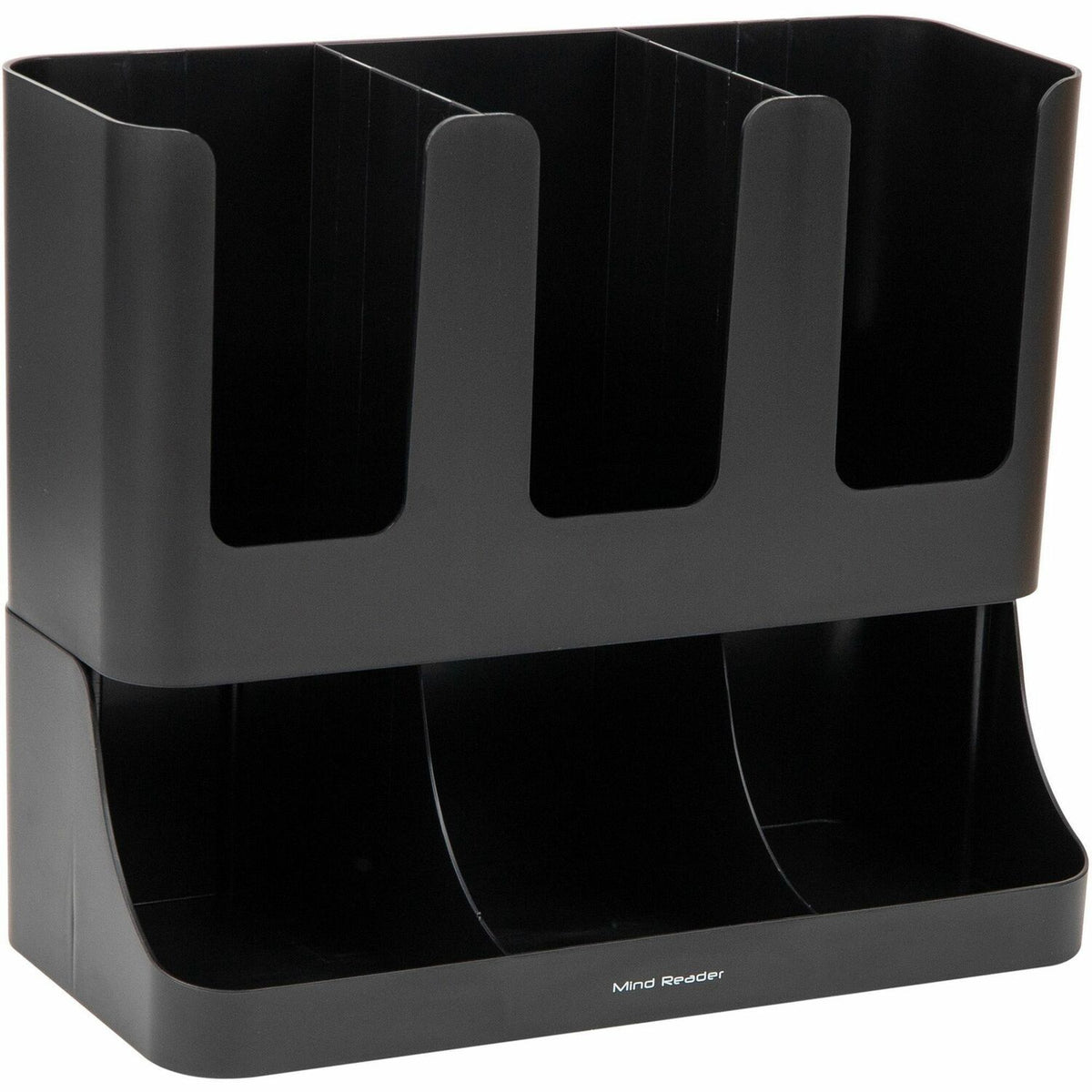 Mind Reader 6-compartment Condiment Organizer (EMSUPRIGHT6BLK)