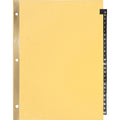 Business Source A-Z Black Leather Tab Index Dividers (BSN01181)
