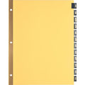 Business Source Monthly Black Leather Tab Index Dividers (BSN01183)