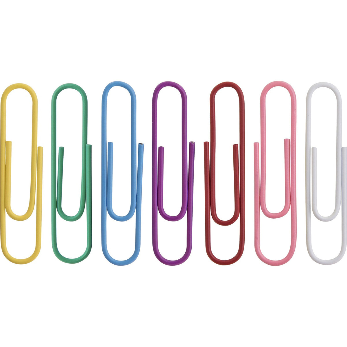 Business Source Vinyl-coated Gem Clips (BSN01604)