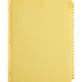 Business Source A-Z Clear Plastic Tab Index Dividers (BSN01806)