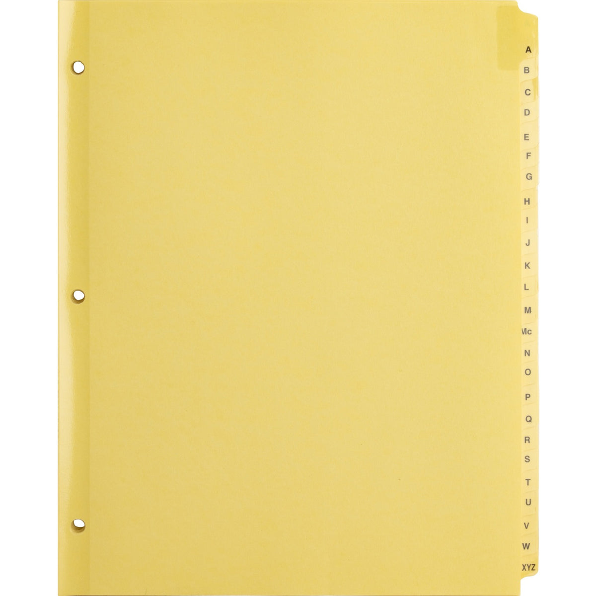 Business Source A-Z Clear Plastic Tab Index Dividers (BSN01806)