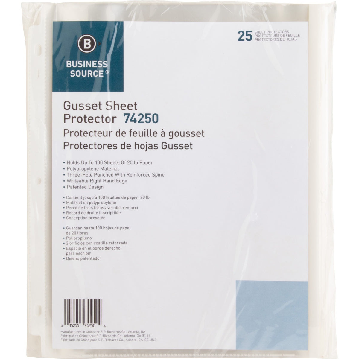 Business Source Heavy-duty Sheet Protectors (BSN74250)