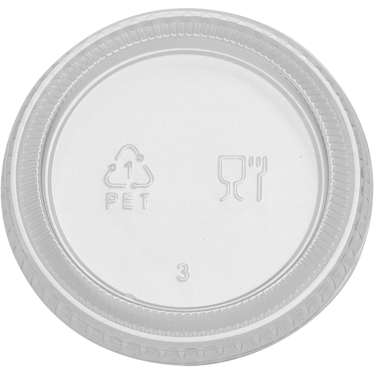 Dixie Portion Cup Lids by GP Pro (DXEPL20CLEAR)