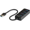 StarTech 4 Port Usb 3.0 Hub - Usb-a Port Switches (HB30A4AIB)