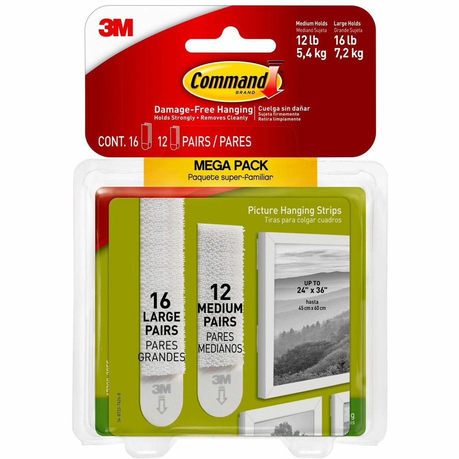 Command Picture Hanging Strips Mega Pack (MMM1720928ES)