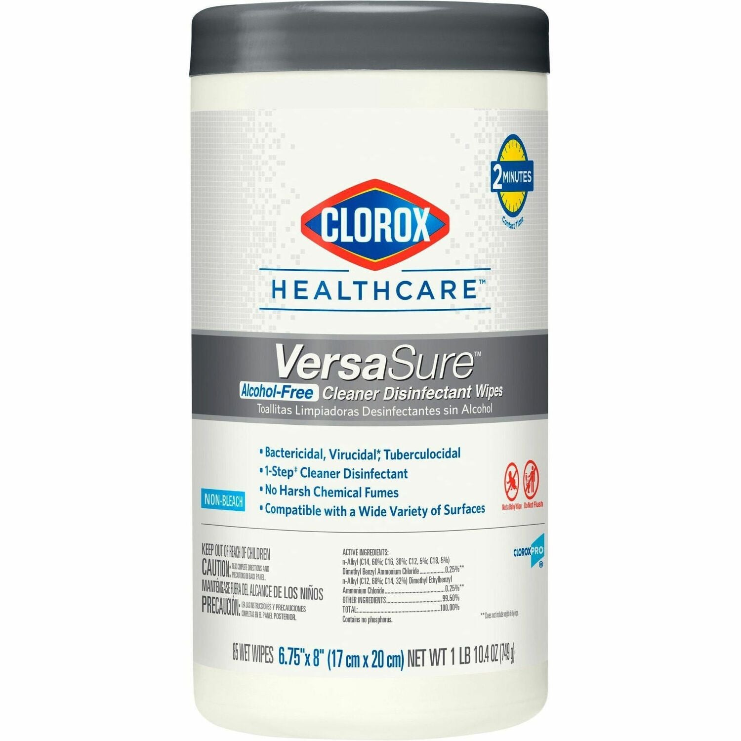 Clorox Healthcare VersaSure Cleaner Disinfectant Wipes (CLO31757EA)