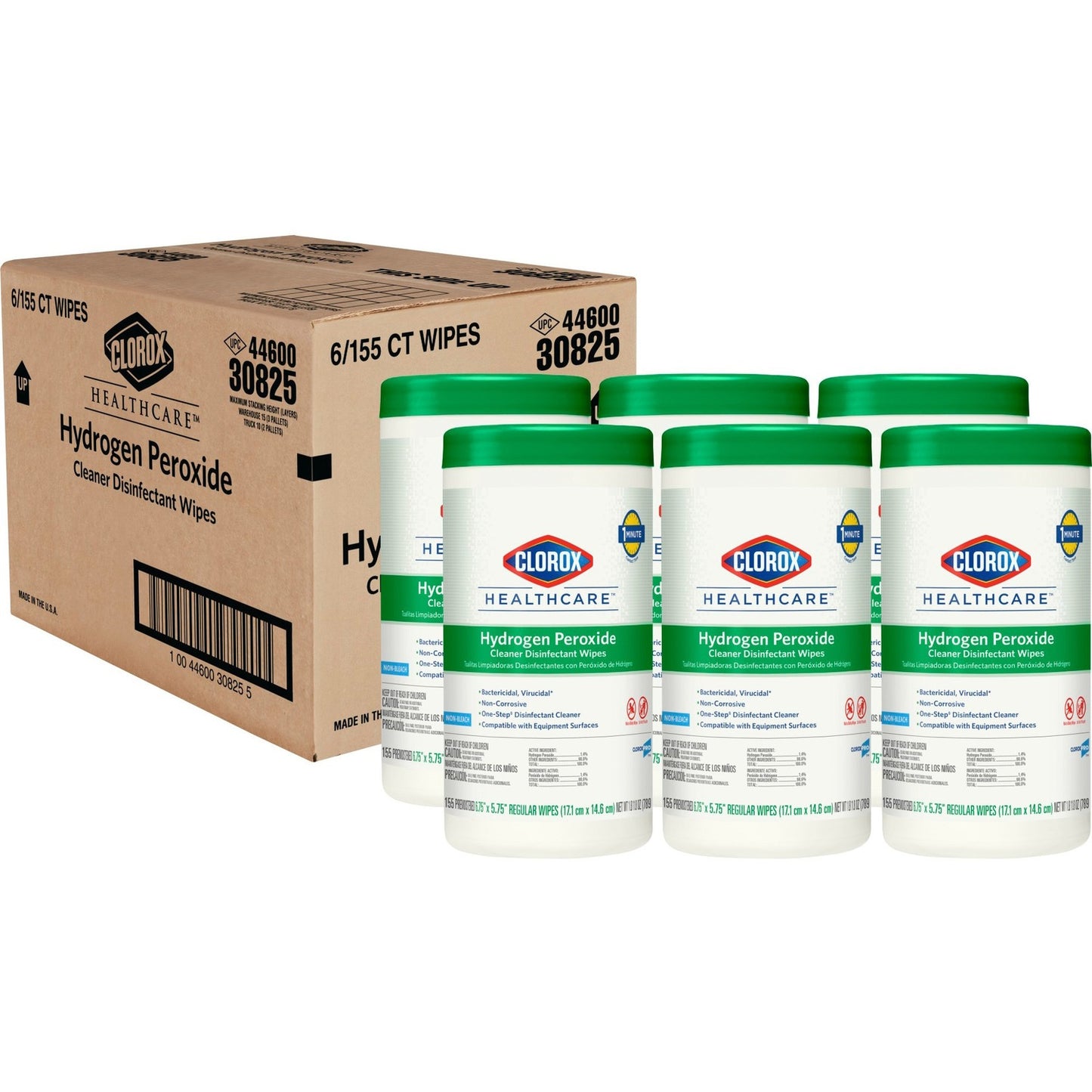 Clorox Healthcare Hydrogen Peroxide Cleaner Disinfectant Wipes (CLO30825CT)