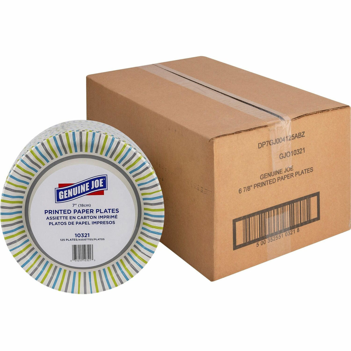 Genuine Joe 7" Printed Paper Plates (GJO10321CT)