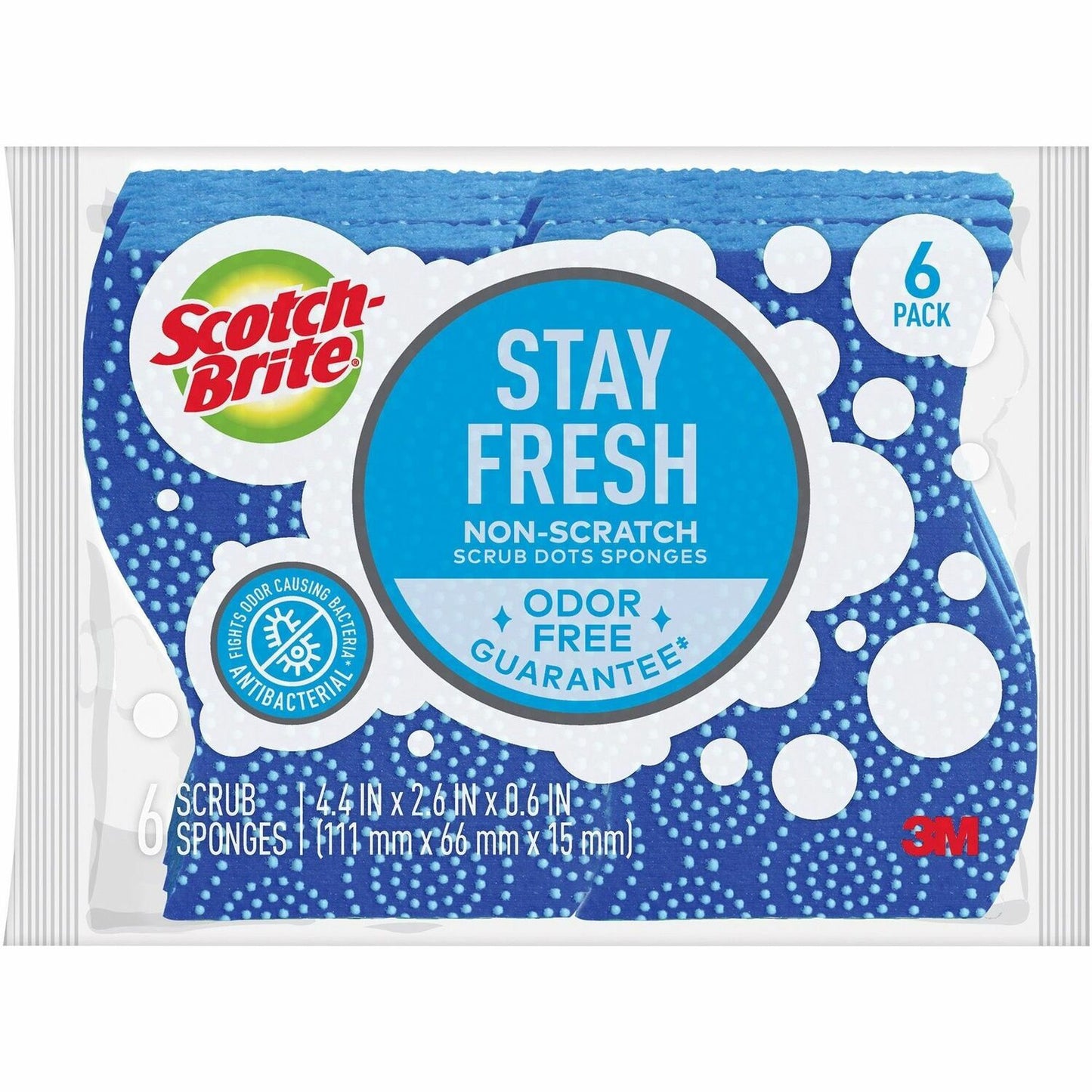 Scotch-Brite Scrub Dots Non-Scratch Sponge (MMM203064CT)