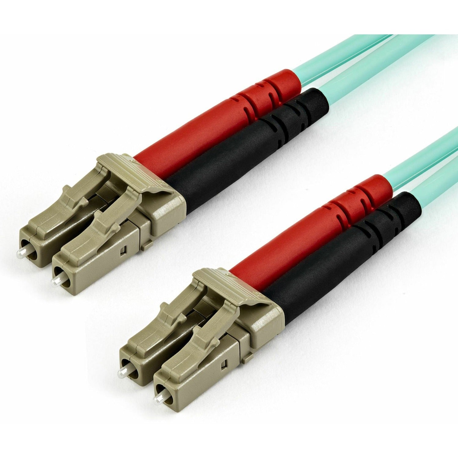StarTech 15m (50ft) Lc/upc To Lc/upc Om4 Multimode Fiber Optic Cable, 50/125Âµm Lommf/vcsel Zipcord Fiber, 100g, Low Insertion Loss - Lszh Fiber Jumper Cord (450FBLCLC15)