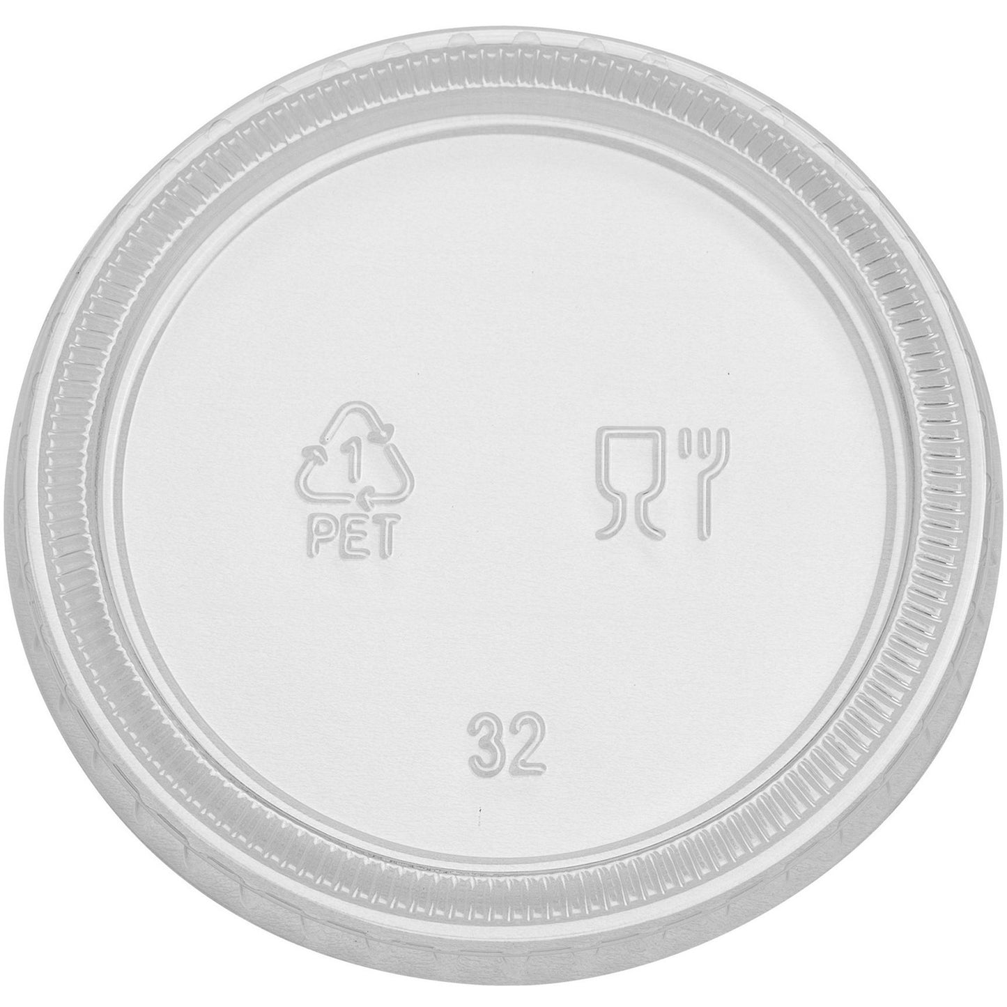Dixie Portion Cup Lids by GP Pro (DXEPL40CLEAR)