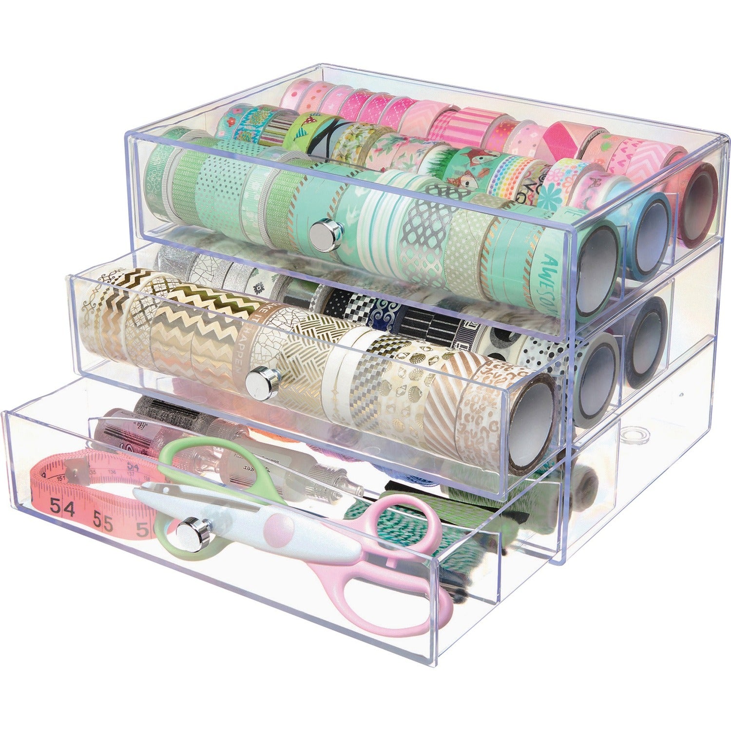 deflecto 3-Drawer Storage Organizer (DEF350901CR)