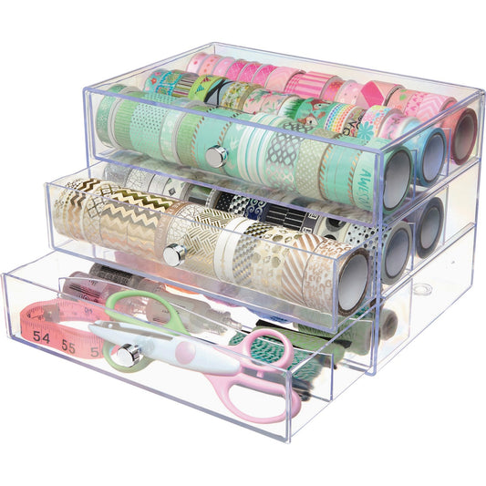 deflecto 3-Drawer Storage Organizer (DEF350901CR)