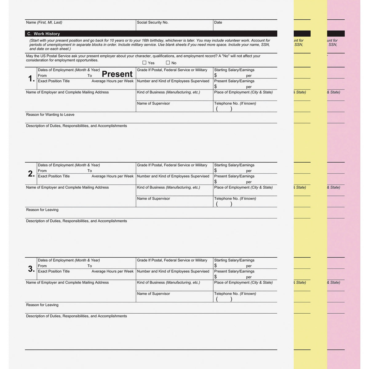 Iconex 3-part Digital Carbonless Form Paper (ICX90771008)