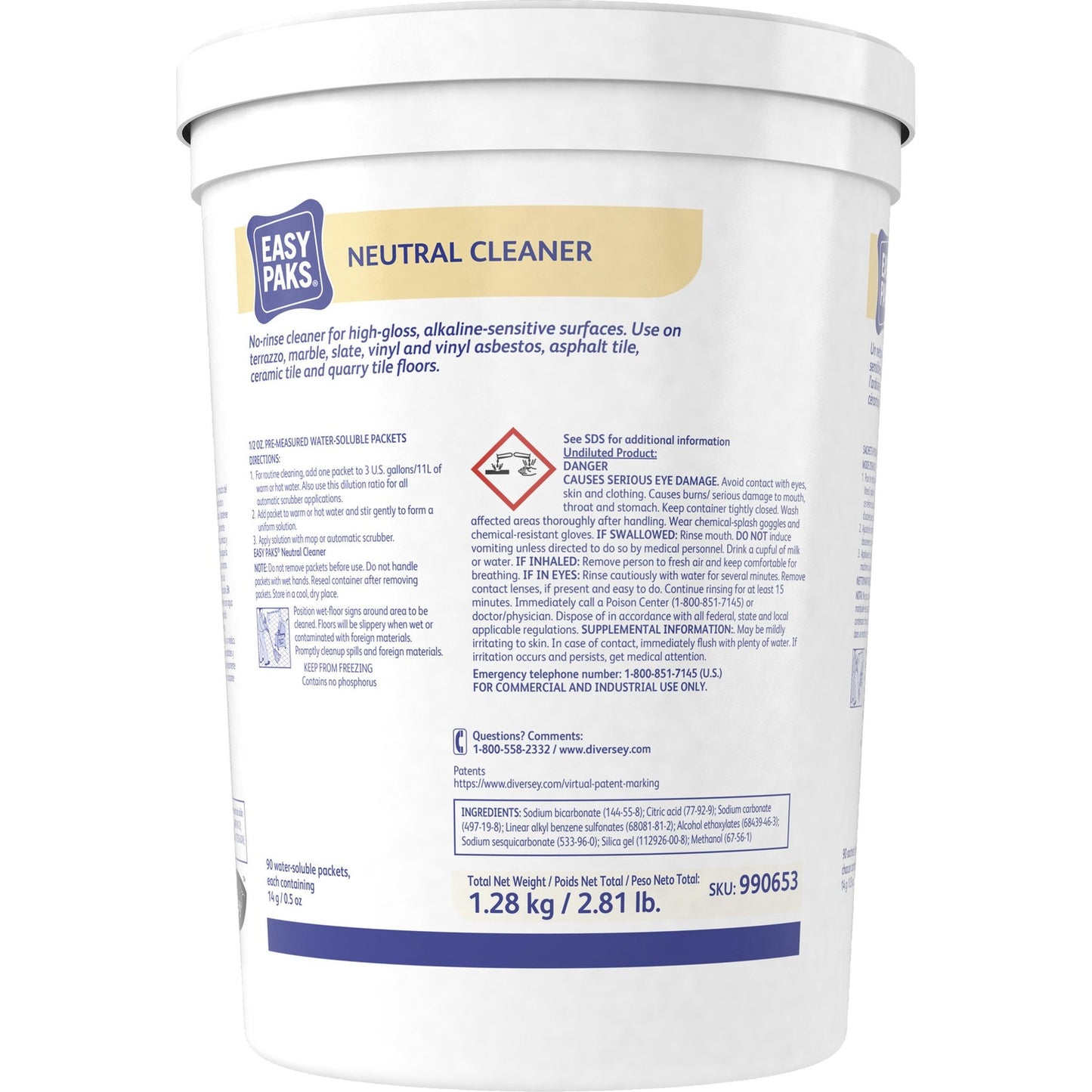 Diversey EasyPaks Neutral Cleaner (DVO990653EA)