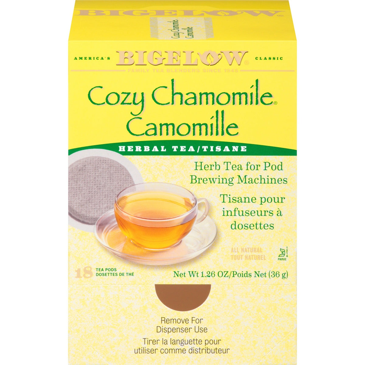 Bigelow Cozy Chamomile Herbal Tea Pod (BTC10906)
