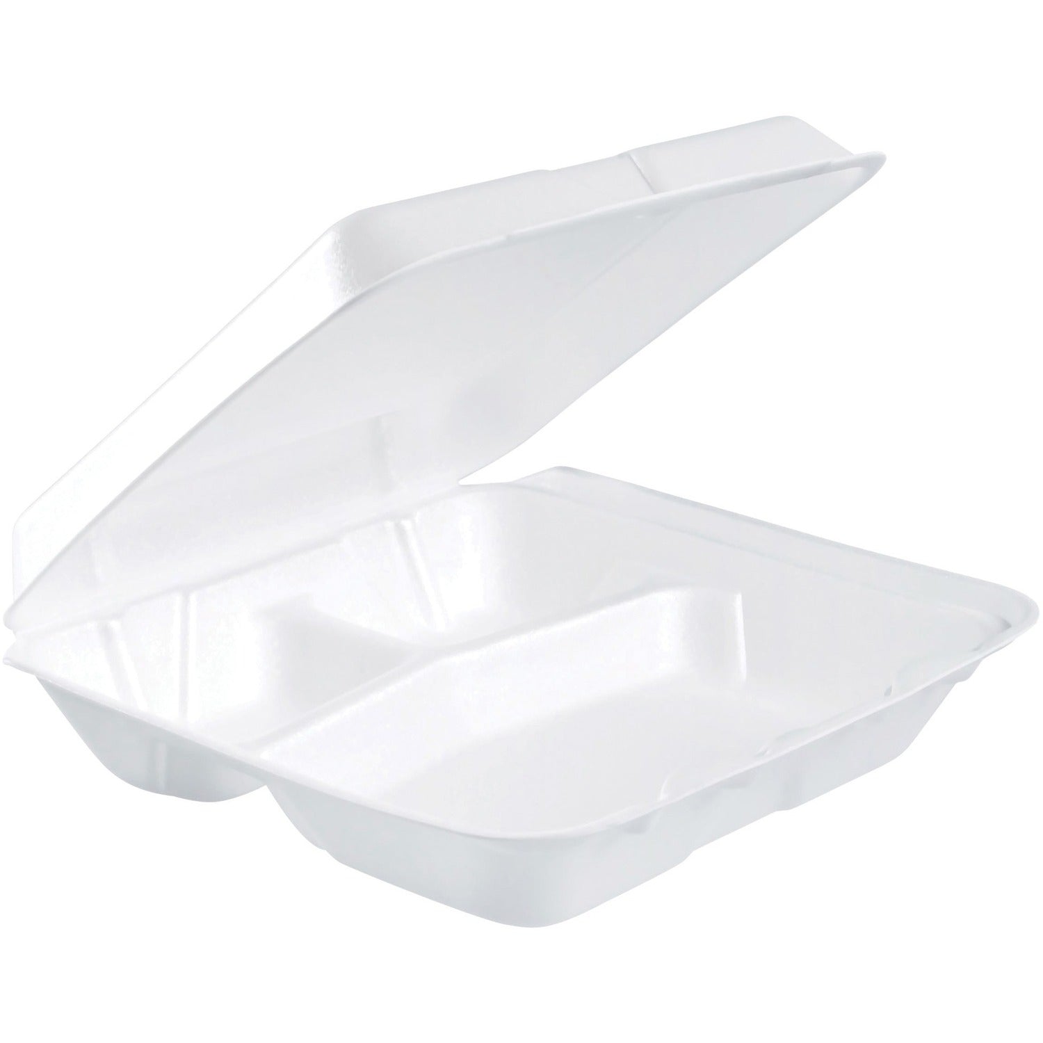 Dart Insulated Foam 3-compartment Containers (DCC80HT3R)