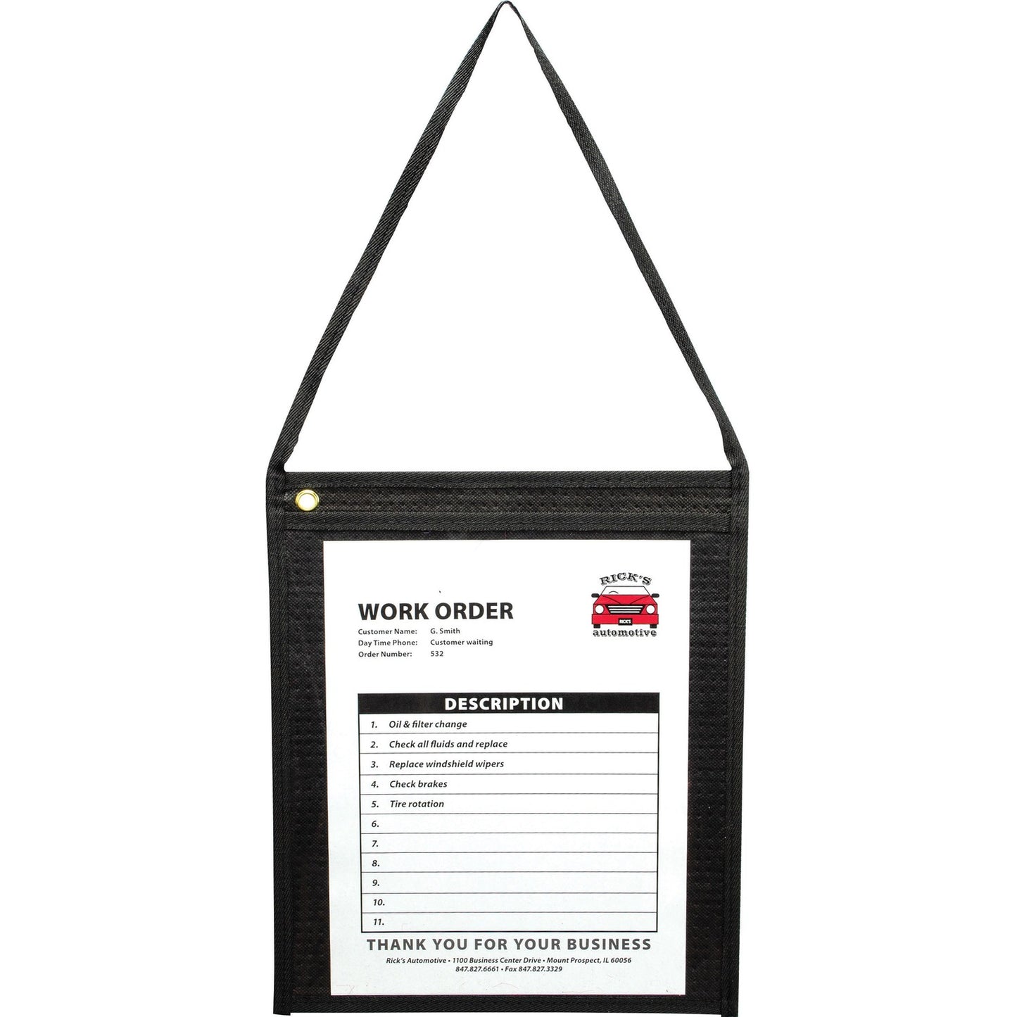 C-Line Fabric Hanging Strap Shop Ticket Holders (CLI74112)