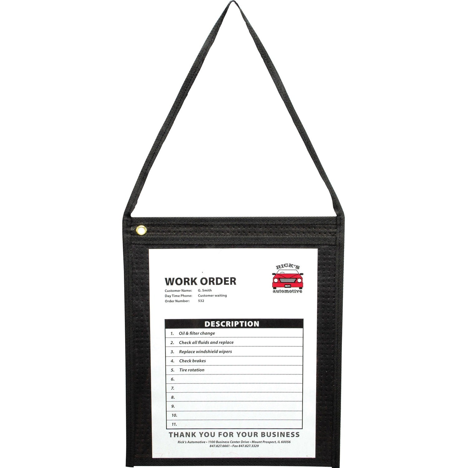 C-Line Fabric Hanging Strap Shop Ticket Holders (CLI74112)