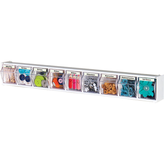 deflecto Tilt Bin Interlocking Multi-Bin Storage Organizer (DEF20903)