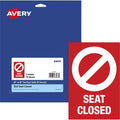 Avery Surface Safe SEAT CLOSED Chair Decals (AVE83076)