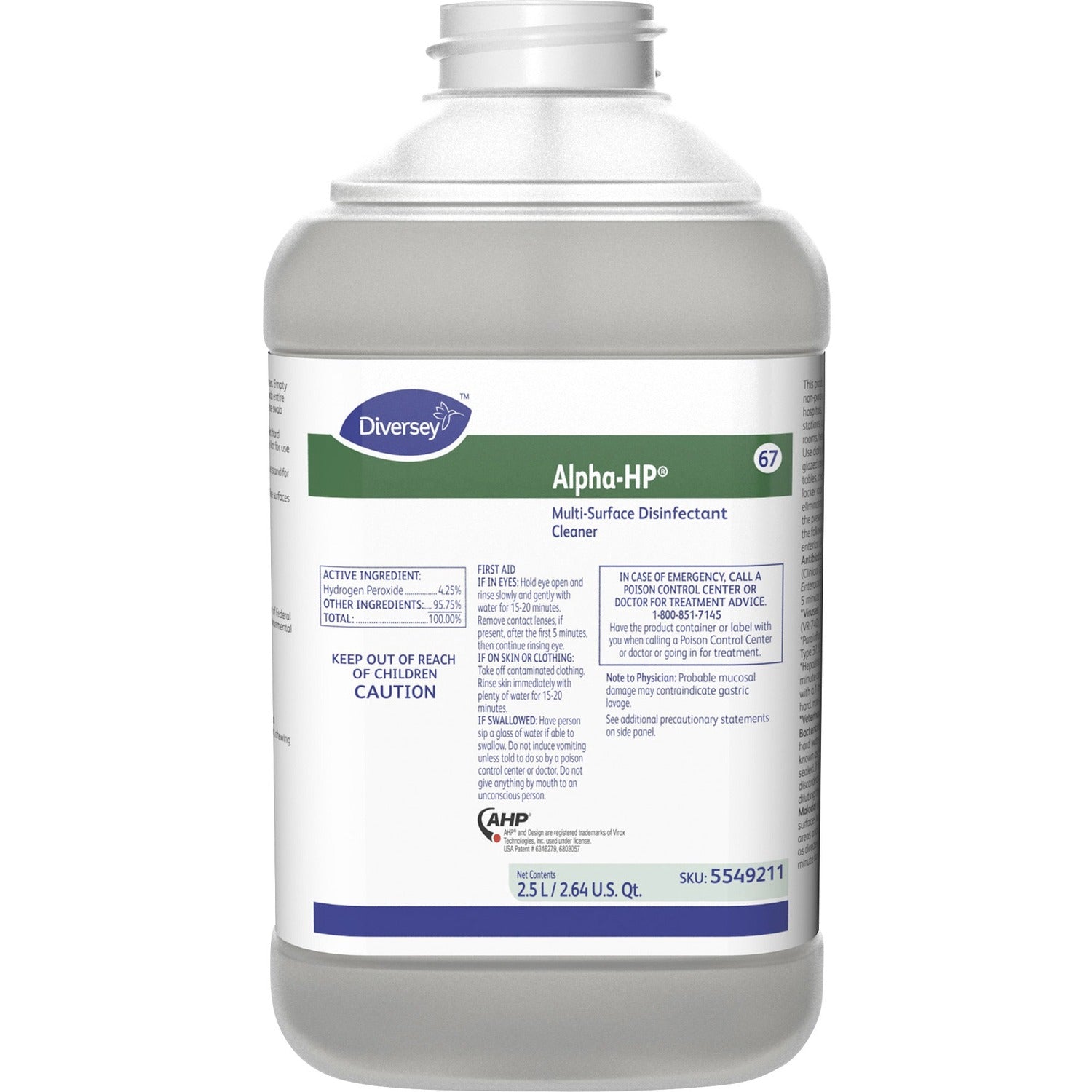 Diversey Alpha-HP Multi Disinfectant Cleaner (DVO5549211)