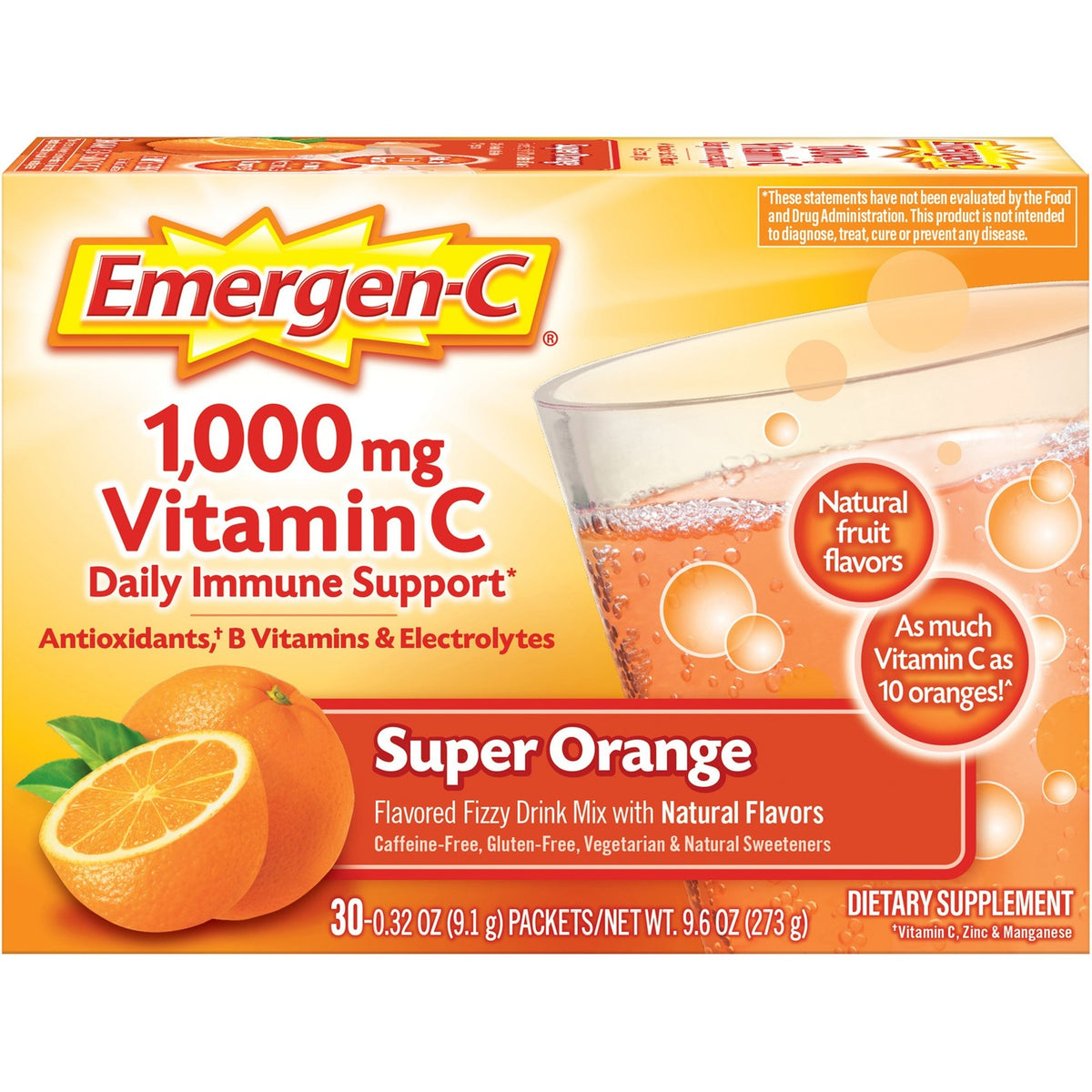 Emergen-C Super Orange Vitamin C Drink Mix (GKC30203)