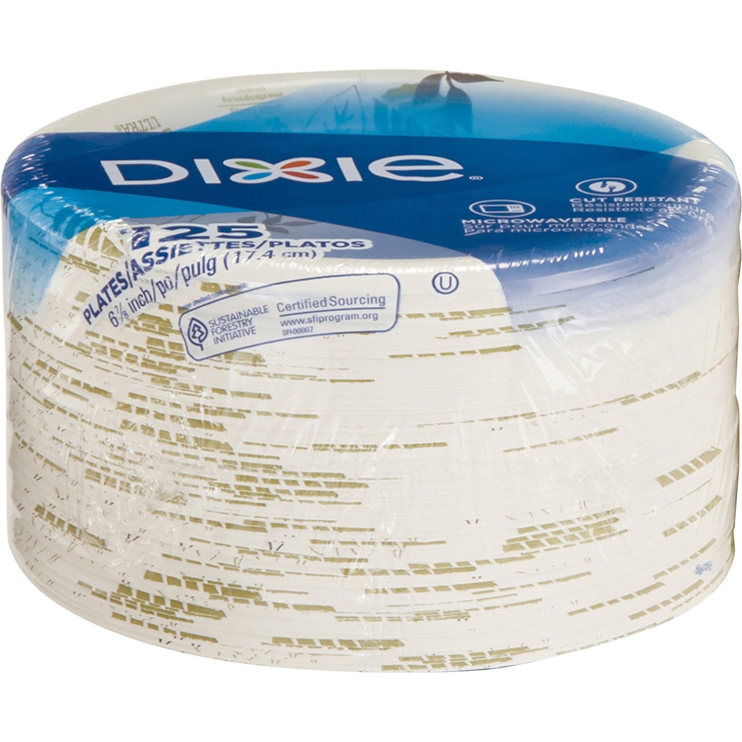 Dixie Pathways 7" Medium-weight Paper Plates by GP Pro (DXEUX7WSPK)