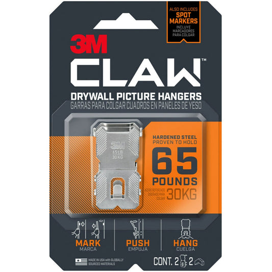 3M CLAW Drywall Picture Hanger (MMM3PH65M2ES)
