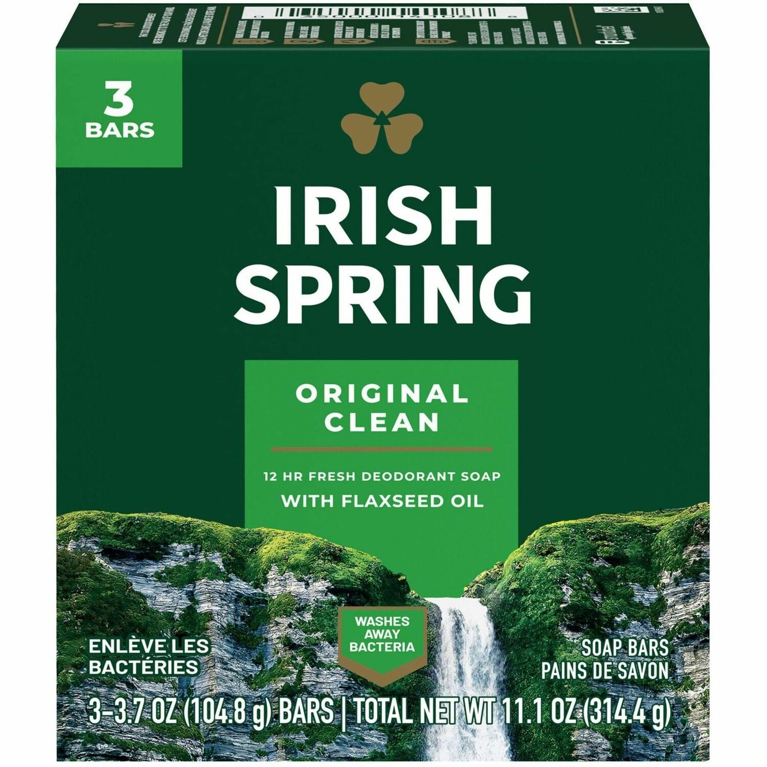 Irish Spring Deodorant Bar Soap with Flaxseed Oil (CPC114177CT)
