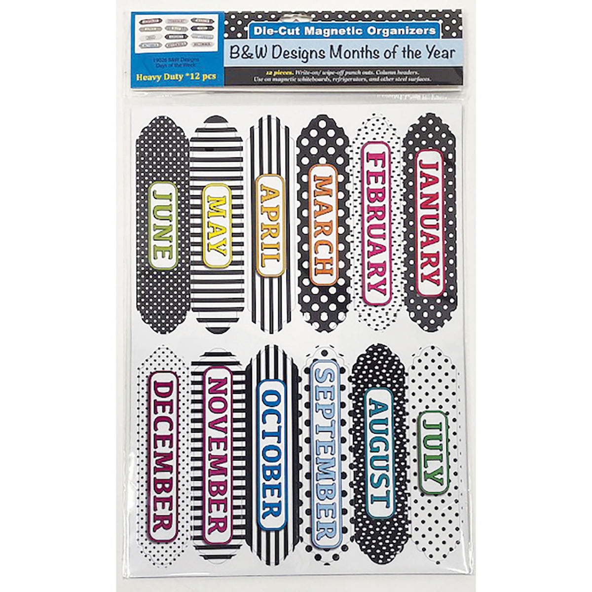 Ashley Magnetic Chalkboard Calendar Months (ASH19026)