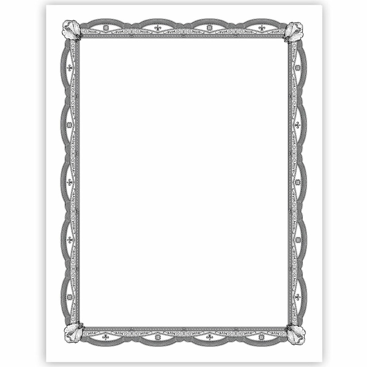 Geographics Silver Foil Award Certificates (GEO48762)