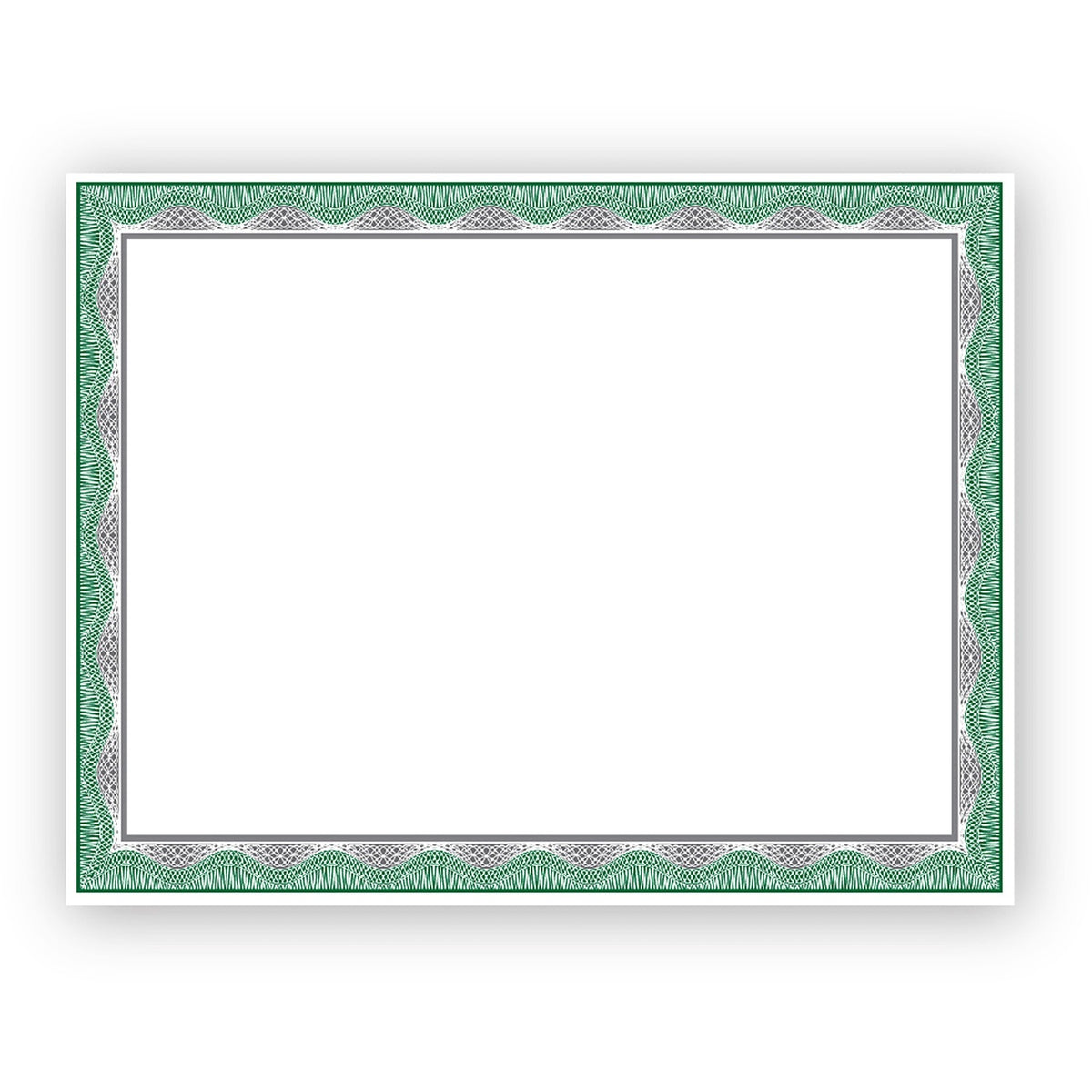 Geographics Silver Foil Award Certificates (GEO48763)