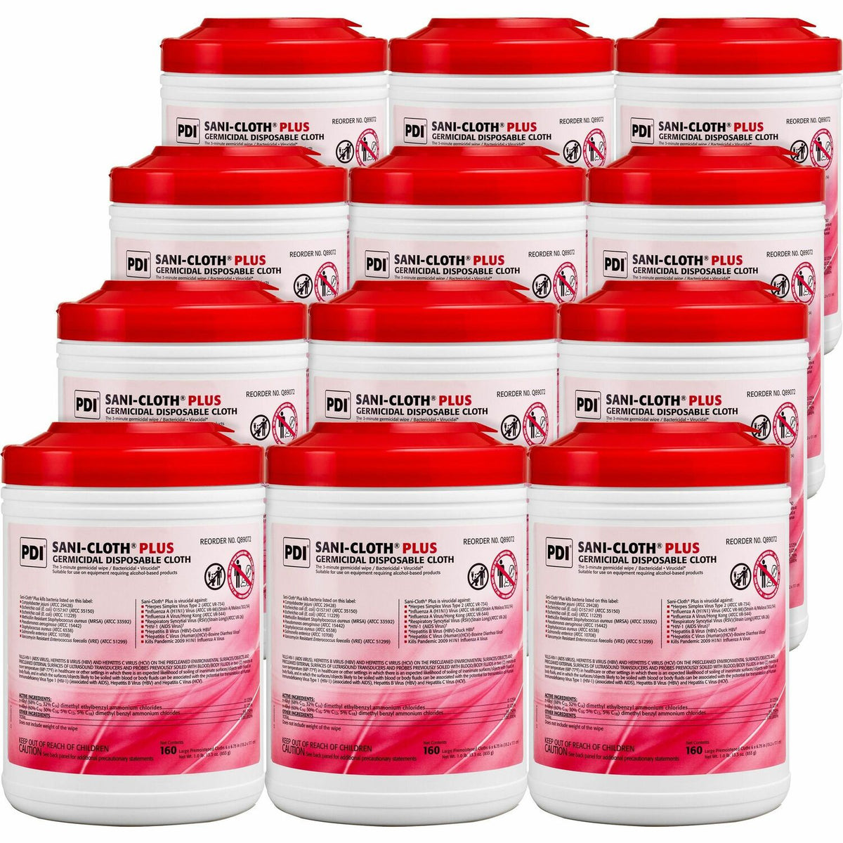 PDI Sani-Cloth Plus Germicidal Disposable Cloth (PDIQ89072CT)