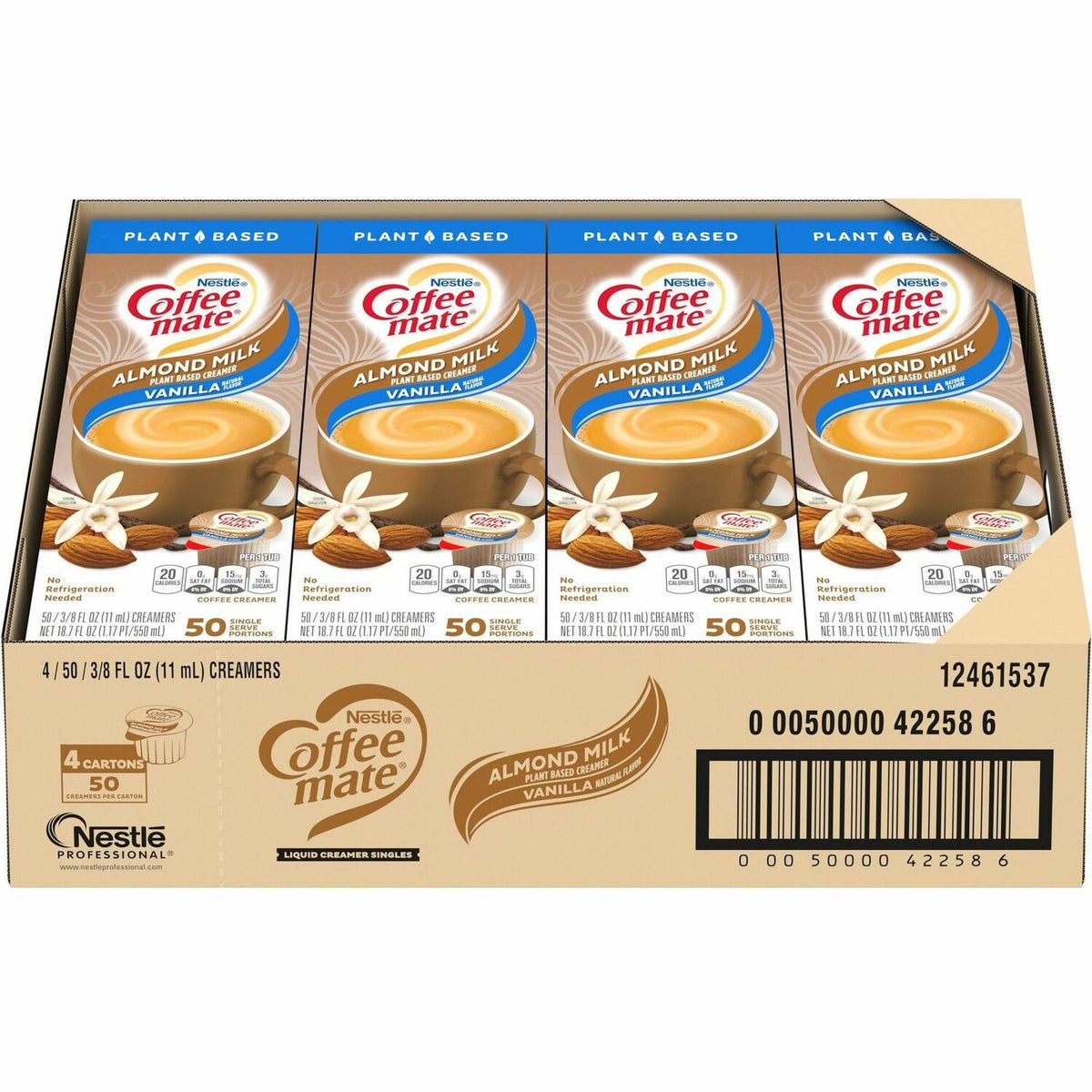 Coffee-mate Coffee-mate Almond Milk Vanilla Liquid Creamer Singles (NES42258CT)