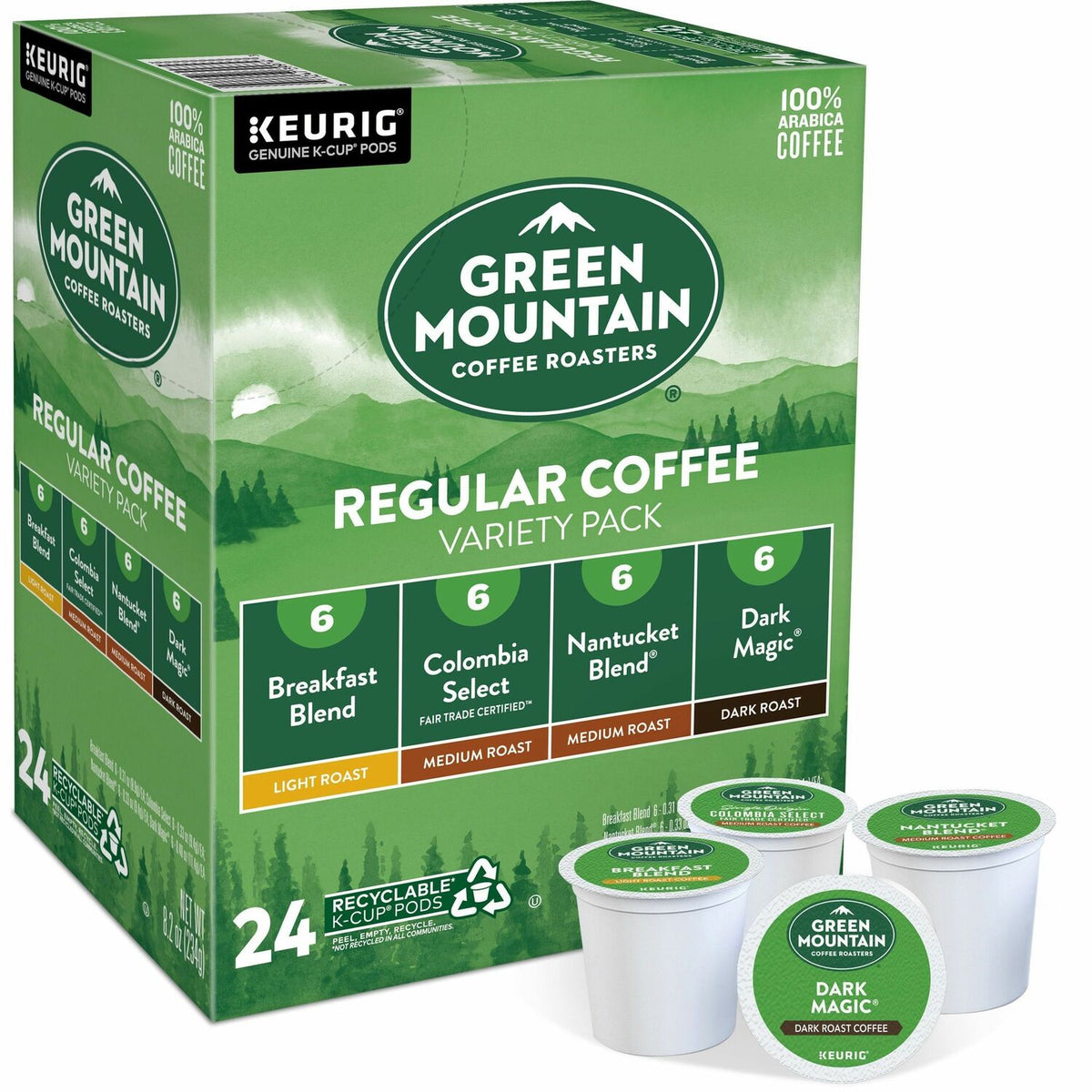 Green Mountain Coffee Roasters K-Cup Regular Coffee Variety Pack (GMT9974)