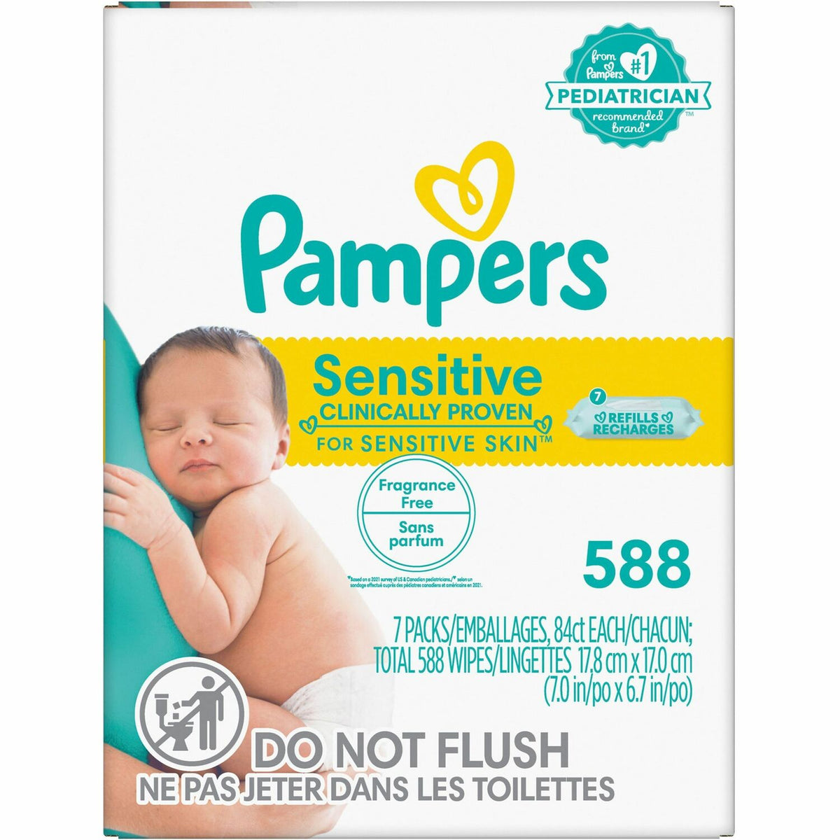 Procter &amp; Gamble Procter &amp; Gamble Baby Wipes Sensitive (PGC07325)