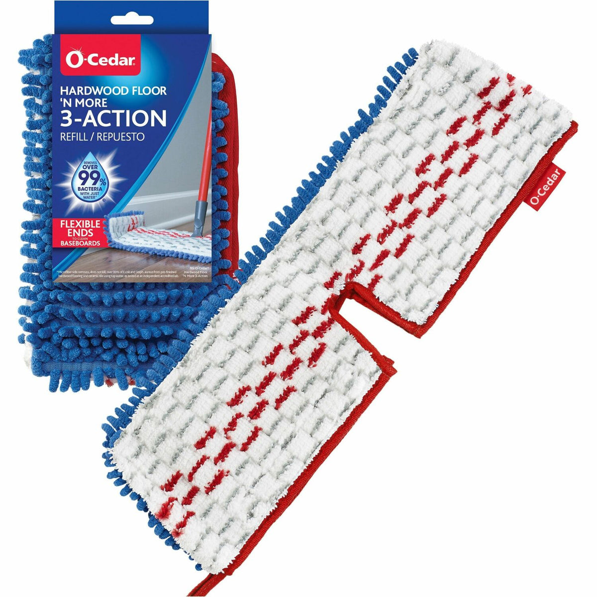 O-Cedar Hardwood Floor 'N More 3-Action Mop Refill (FHP170385)