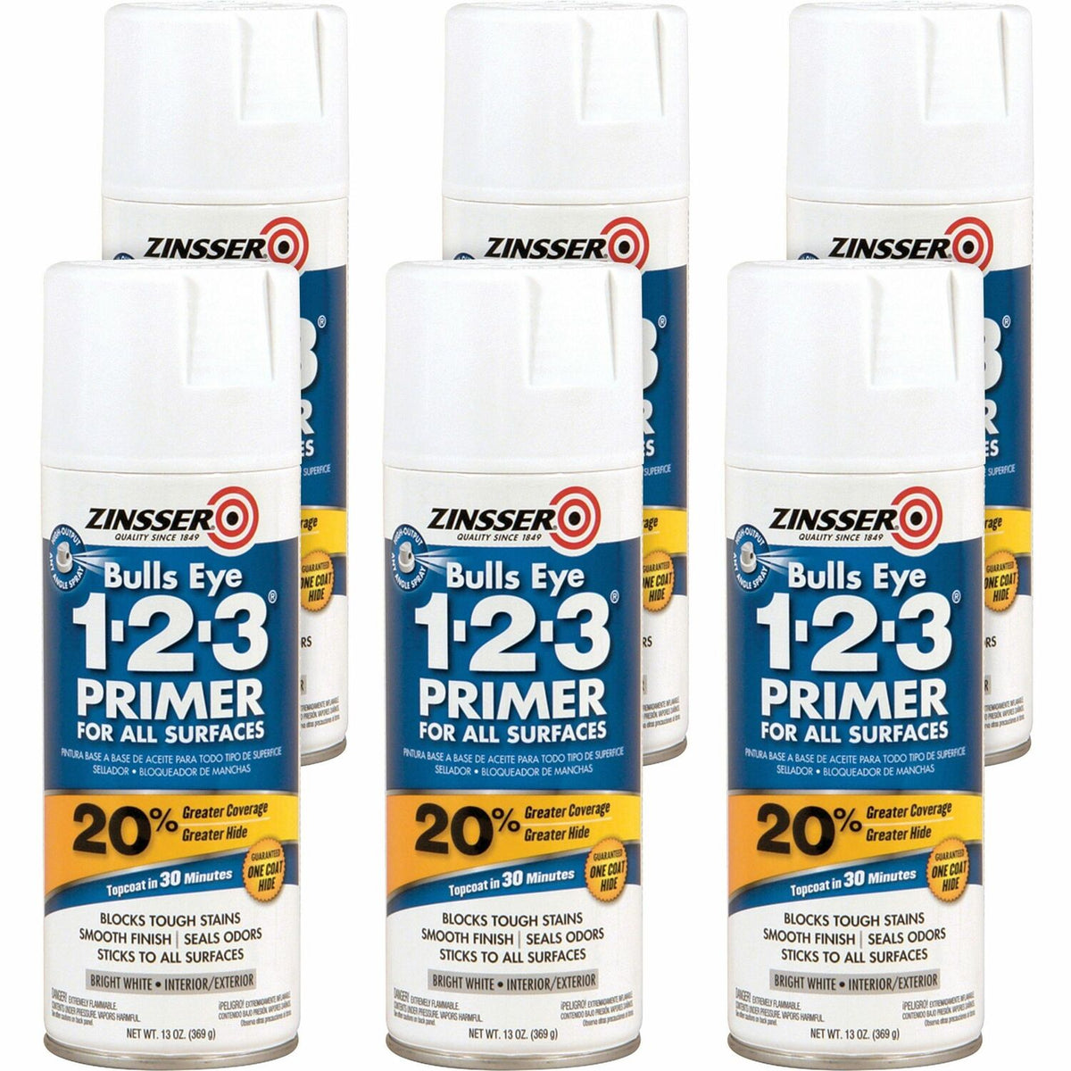 Rust-Oleum Bulls Eye 1-2-3 Water-Based Primer (RST2008CT)