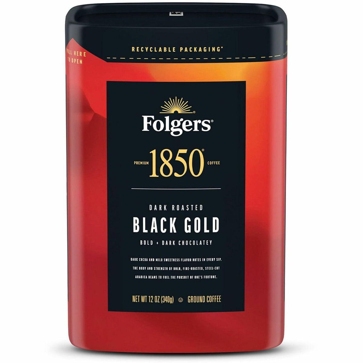 Folgers Ground Black Gold Dark Roast Ground Coffee (FOL12722EA)