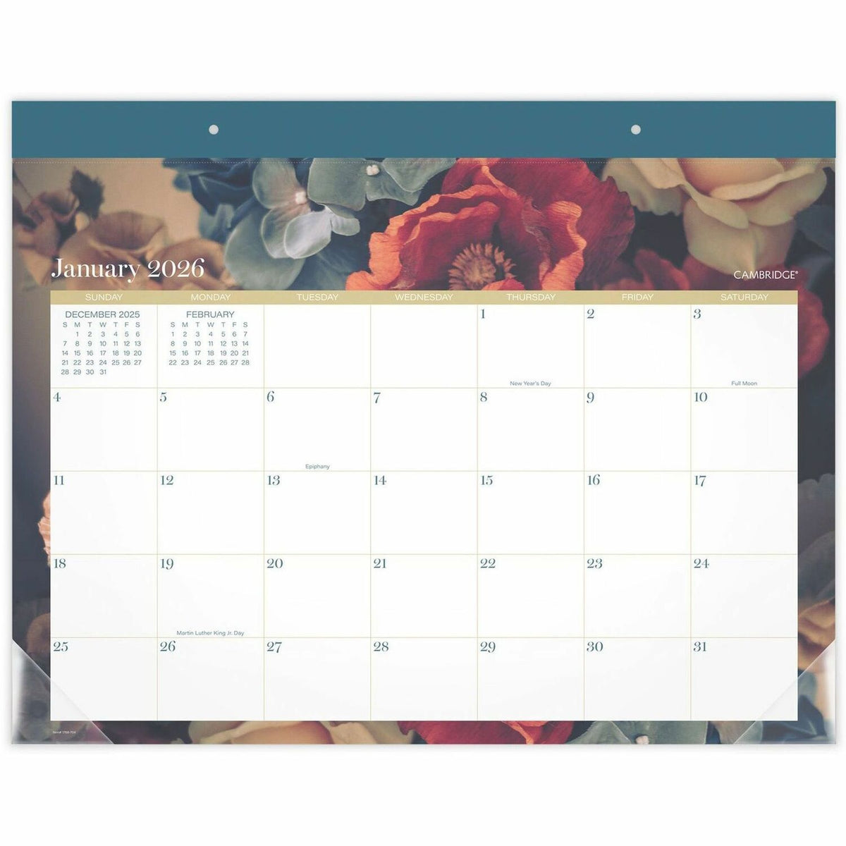 AT-A-GLANCE Midnight Garden Monthly Desk Pad (1768704)