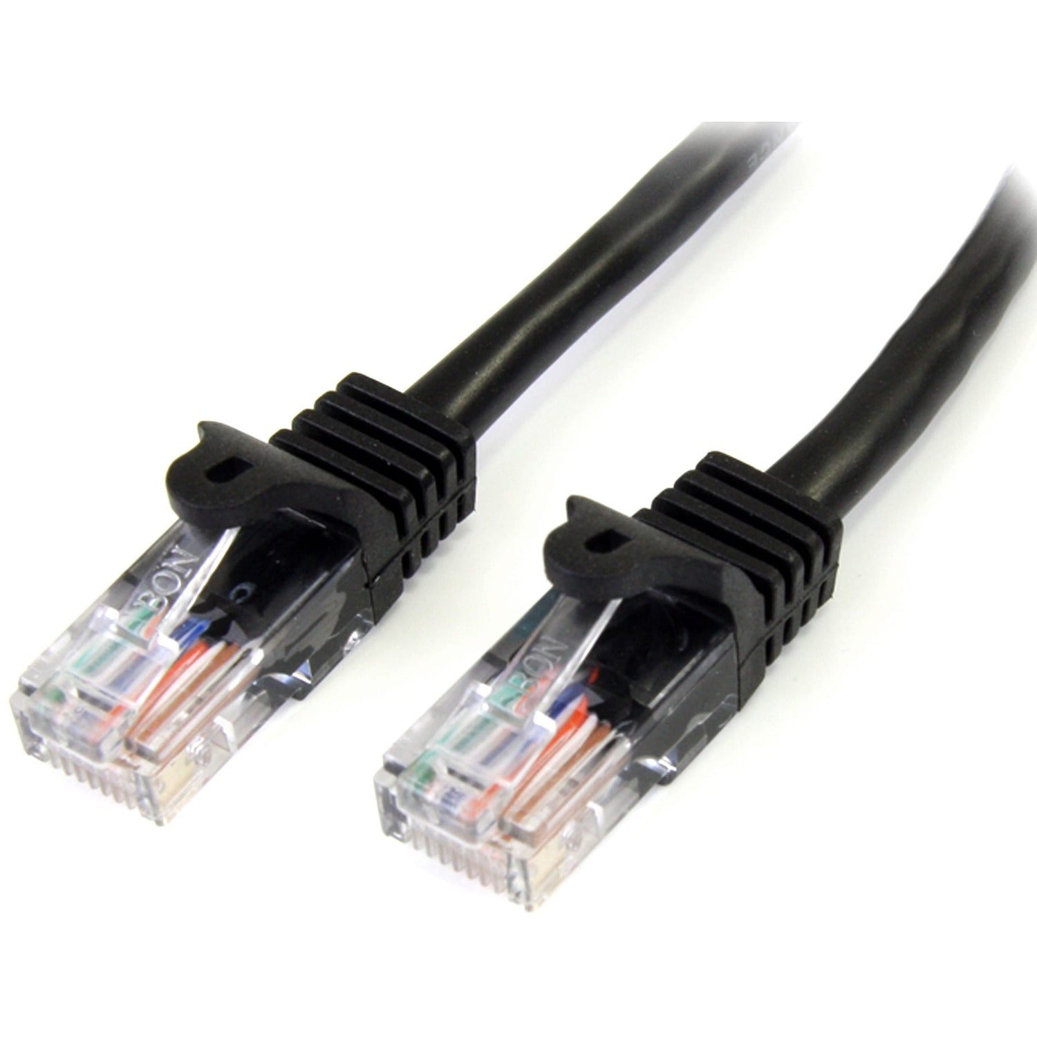 StarTech 10ft Black Cat5e Snagless Patch Cable (45PATCH10BK)