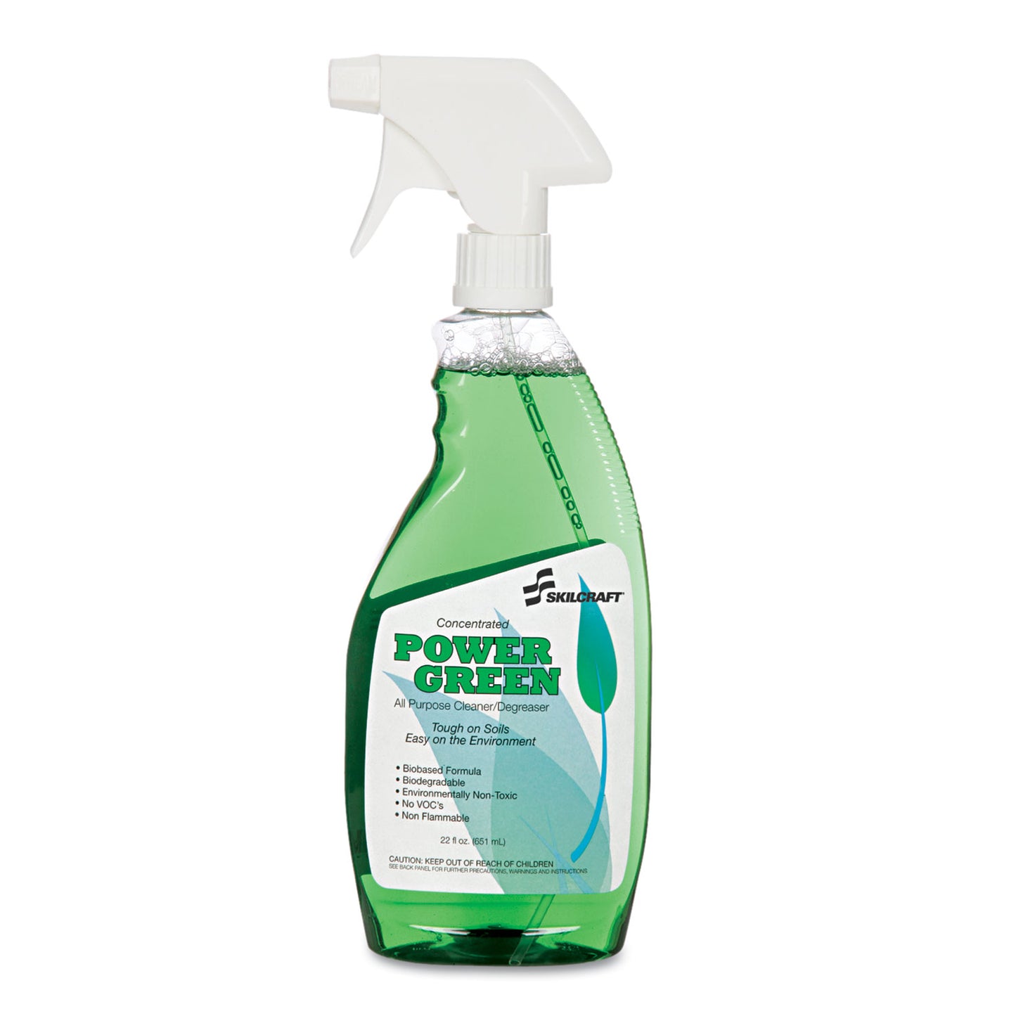 AbilityOne 7930013738849, SKILCRAFT Power Green Cleaner/Degreaser, 22 oz Spray Bottle, 12/Box