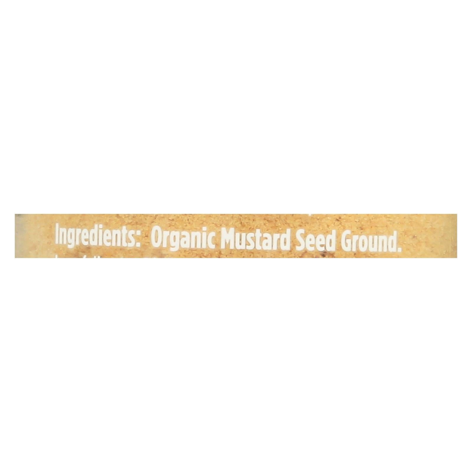 Spicely Organics - Organic Mustard - Ground - Case Of 3 - 1.7 Oz.