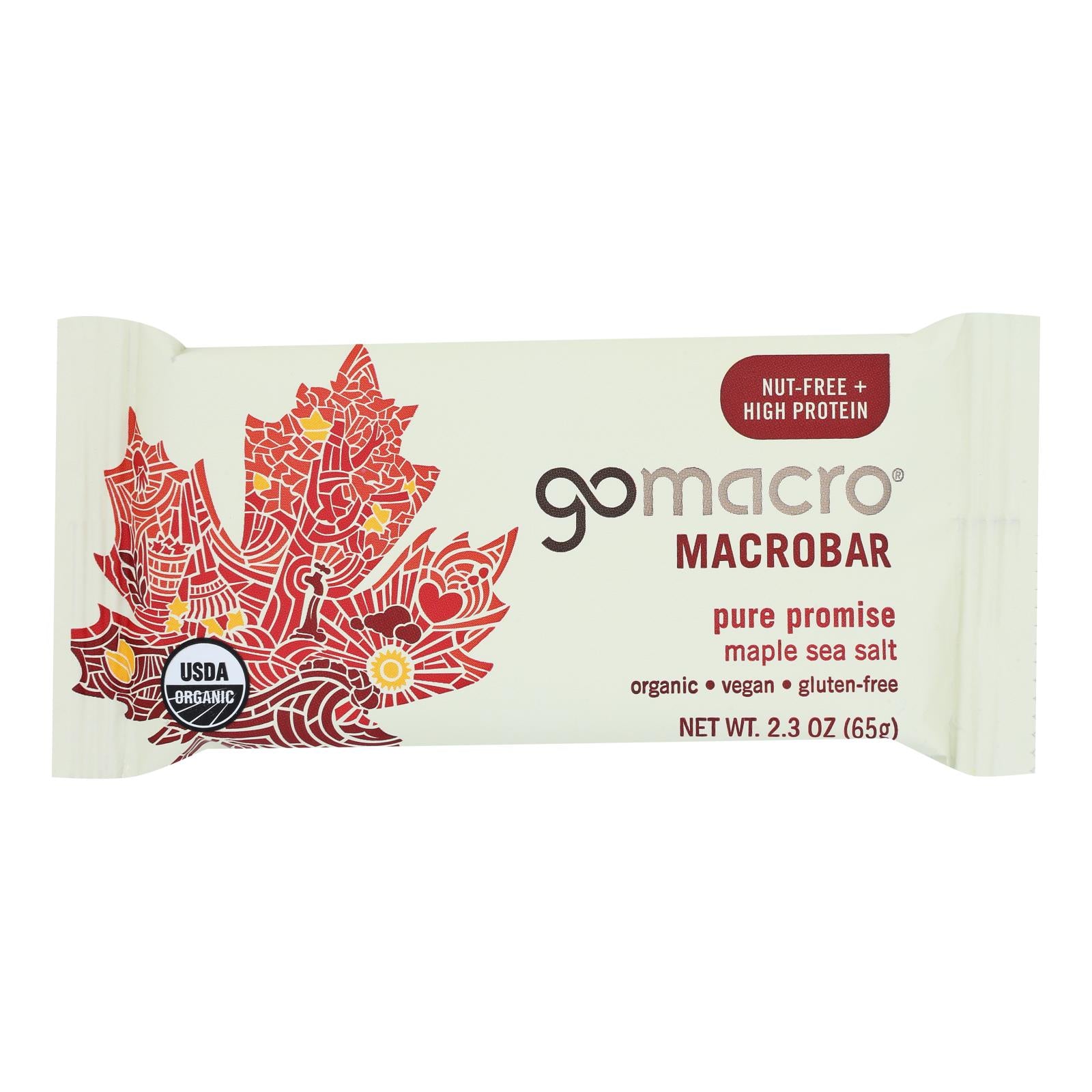 Gomacro - Bars Maple Sea Salt - Case Of 12 - 2.3 Oz