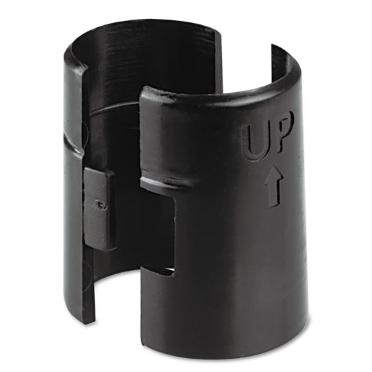Alera Wire Shelving Shelf Lock Clips, Plastic, Black, 4 Clips/Pack (ALESW59SLBL)