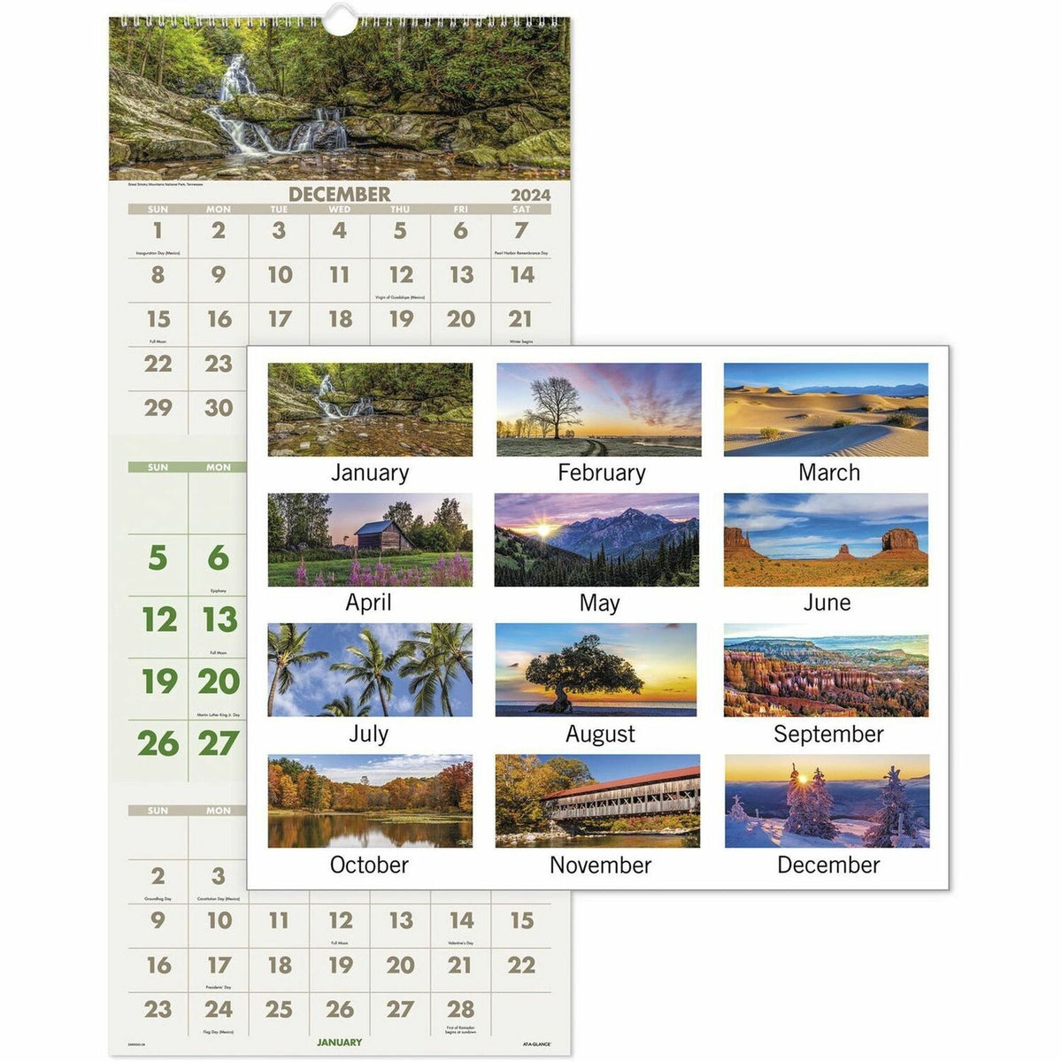 AT-A-GLANCE Scenic 3-Month Wall Calendar (AAGDMW50328)